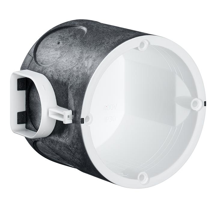 Flush-mounting fire-protection box